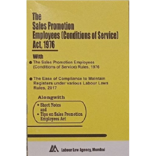 Labour Law Agency's The Sales Promotion Employees (Conditions of Service) Act, 1976  Bare Act 2024